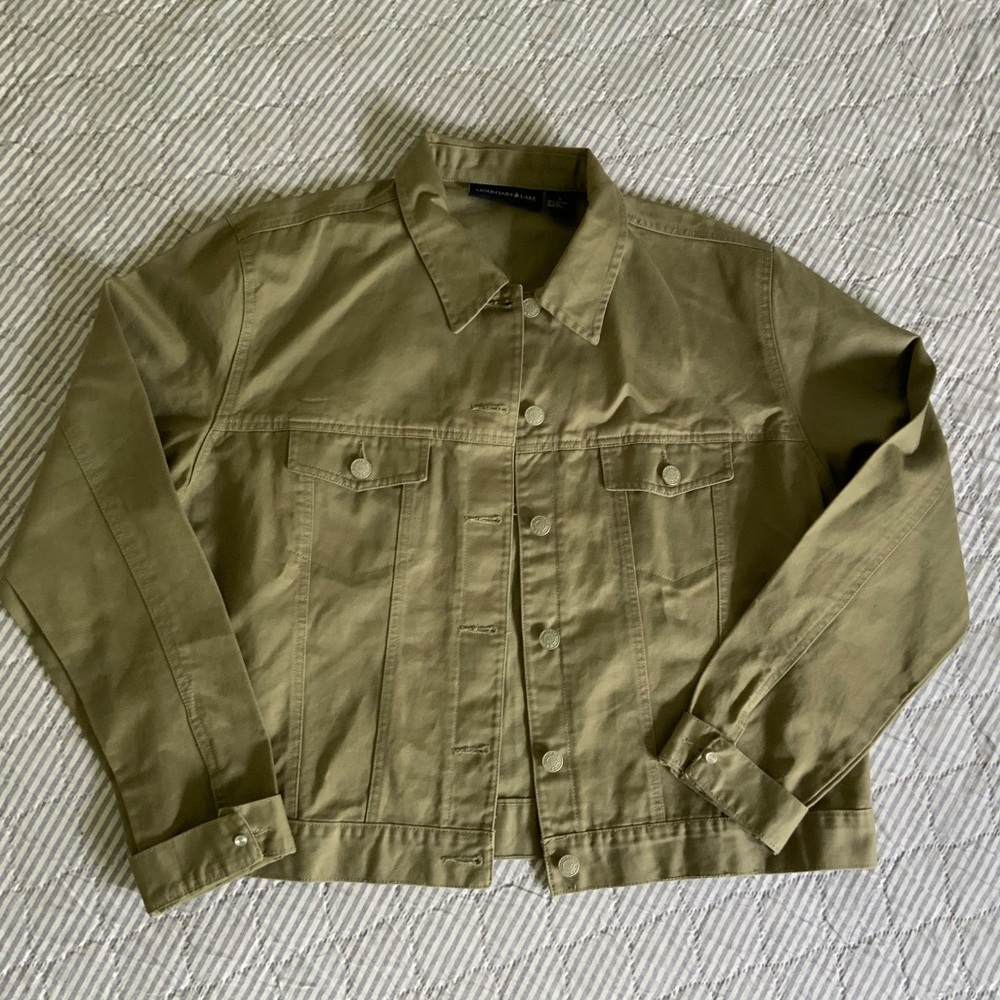 Olive Green Cotton Jacket